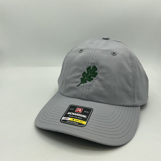 Woodley Co Leaf Logo Hat - Grey Dri-Fit