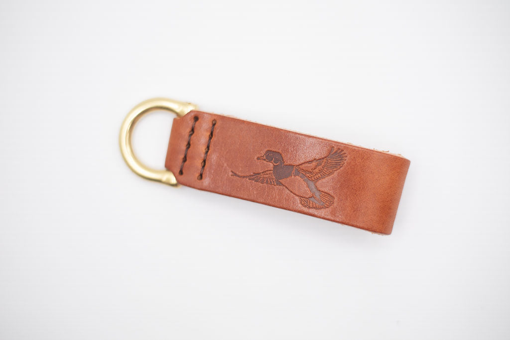 Leather Key Fob - Ducks
