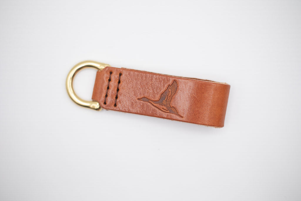 Leather Key Fob - Ducks