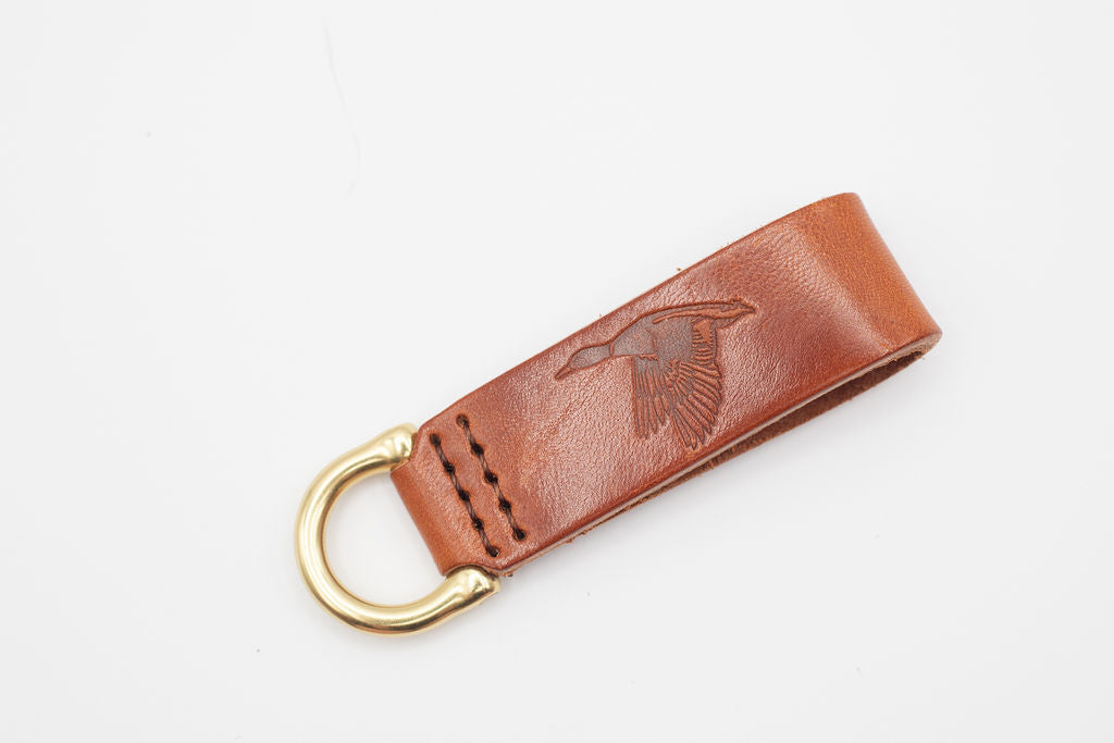 Leather Key Fob - Ducks