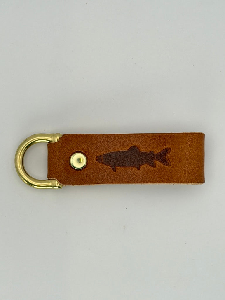 Leather Key Fob - Trout