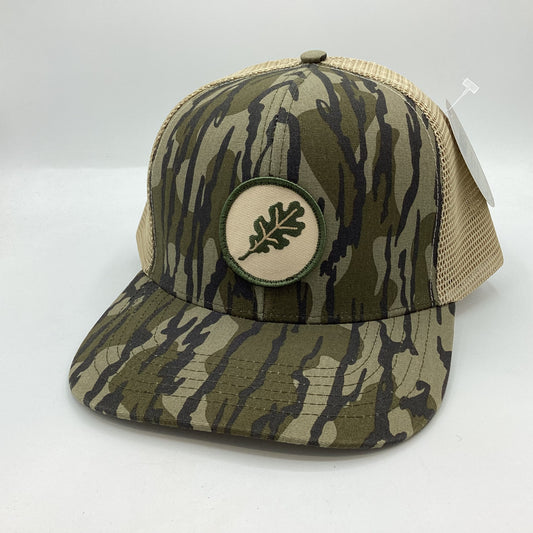 Woodley Logo Circle Leaf Hat-Bottomland Trucker
