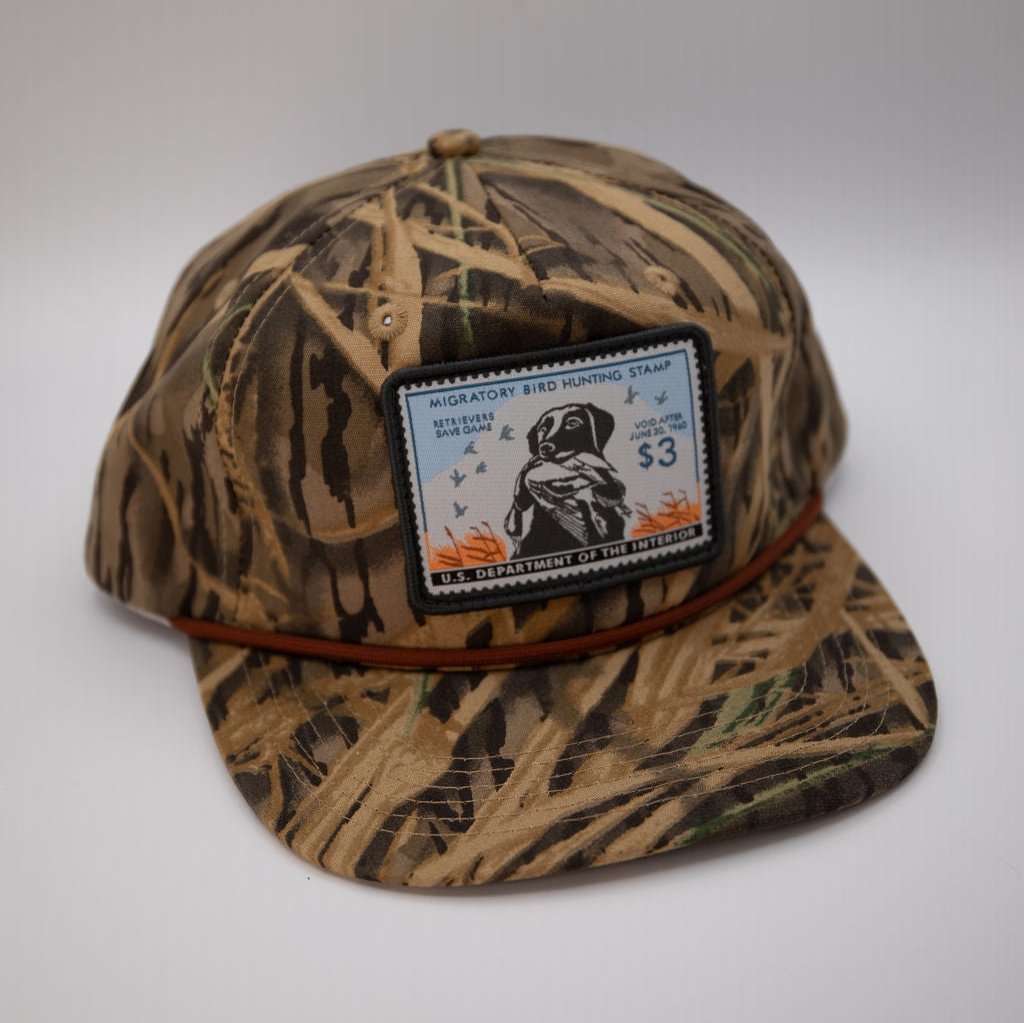 King Buck '59-'60 Duck Stamp Hat - MossyOak Shadowgrass Rope is