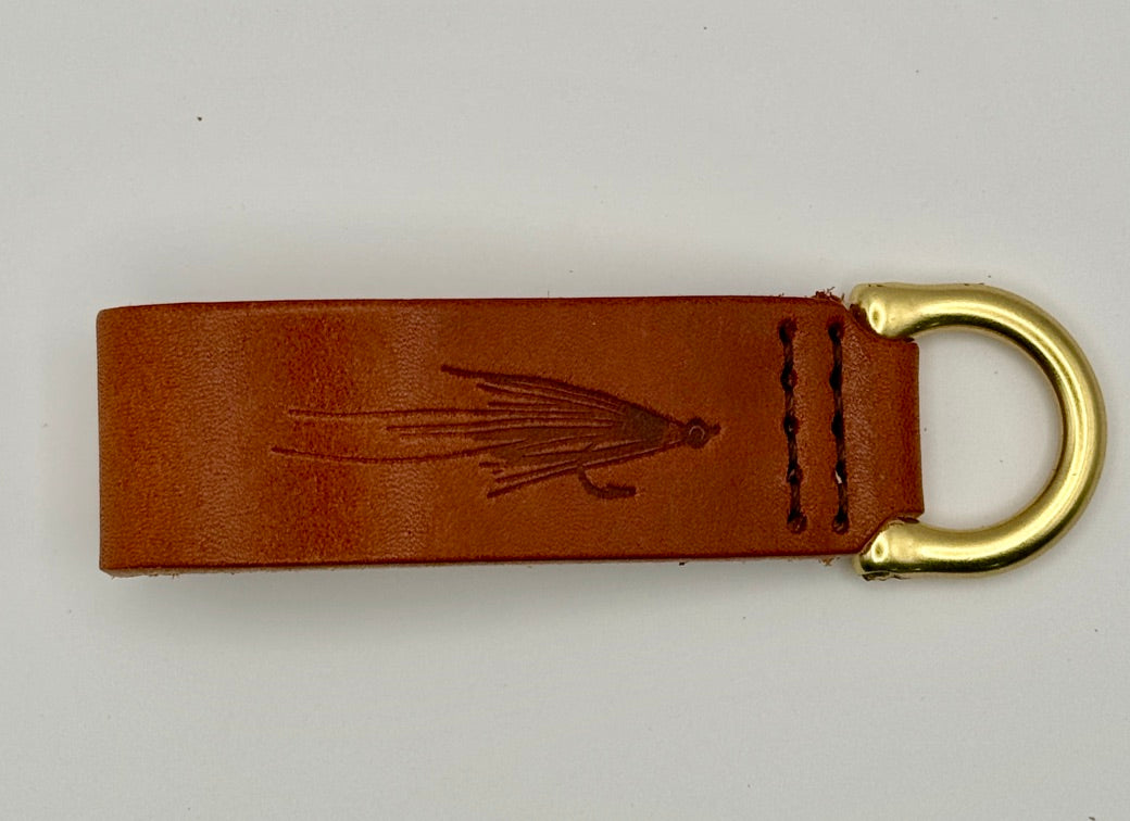 Leather Key Fob - Flies