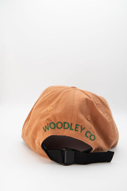 Woodley Co Logo Hat - Orange Brushed Cotton