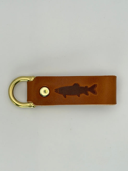 Leather Key Fob - Trout