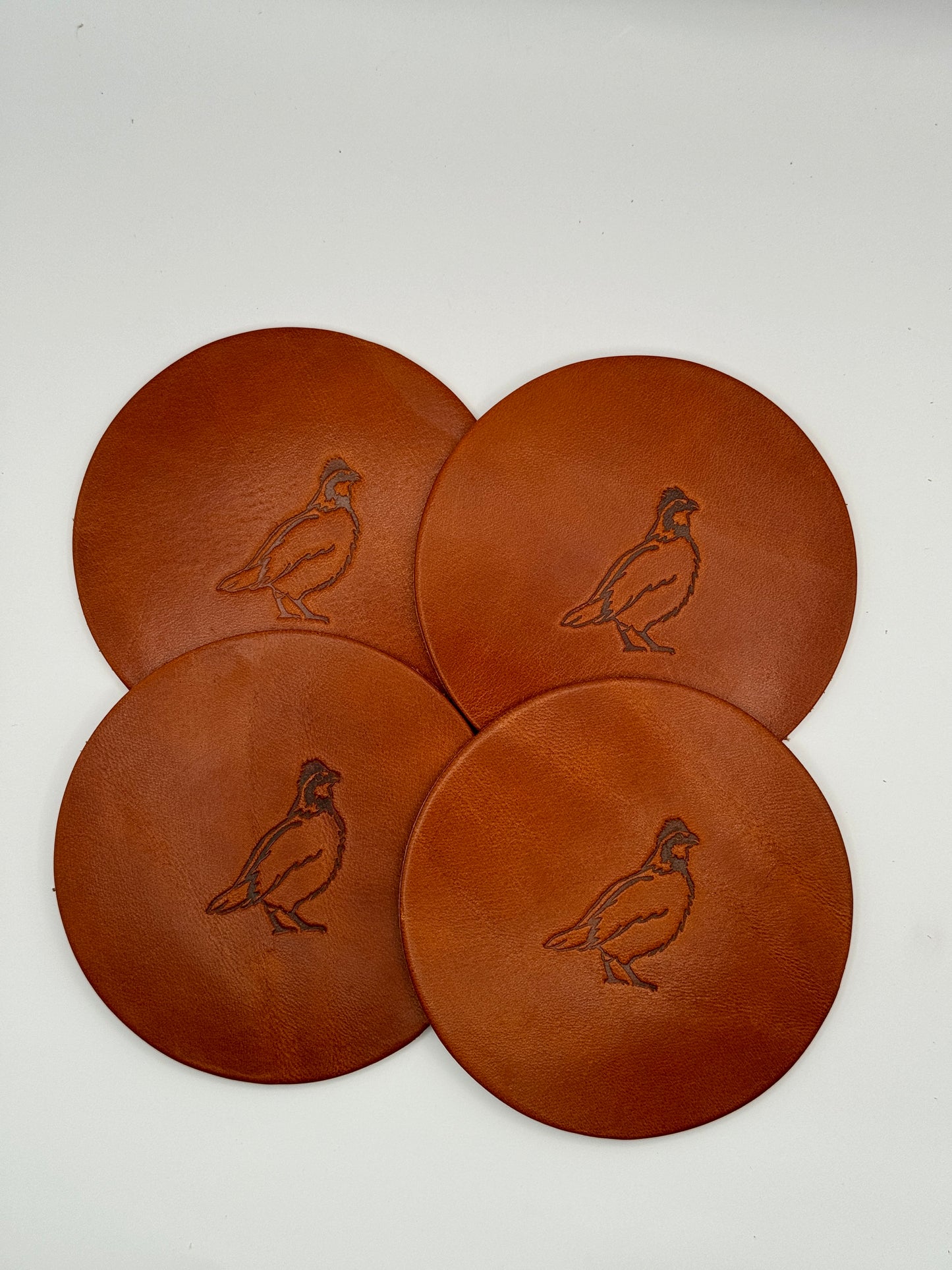 Leather Coaster Set - Upland