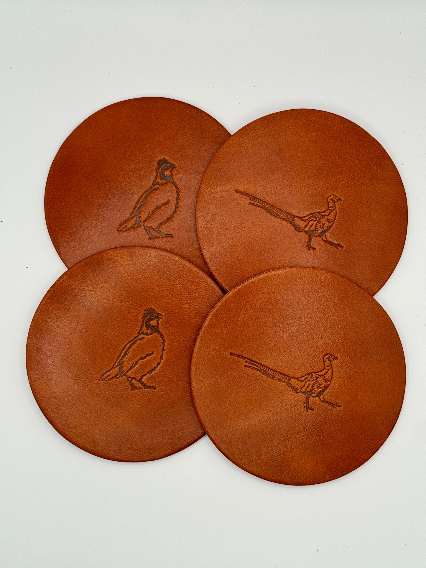 Leather Coaster Set - Upland