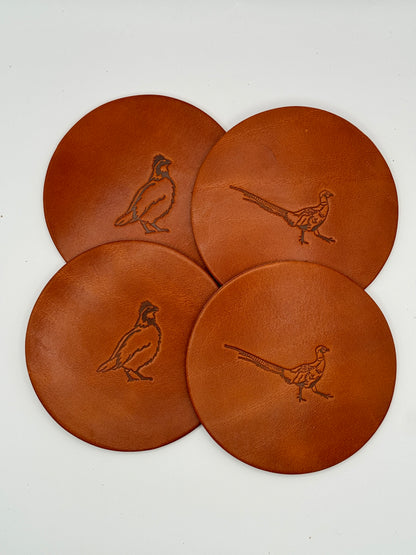 Leather Coaster Set - Upland