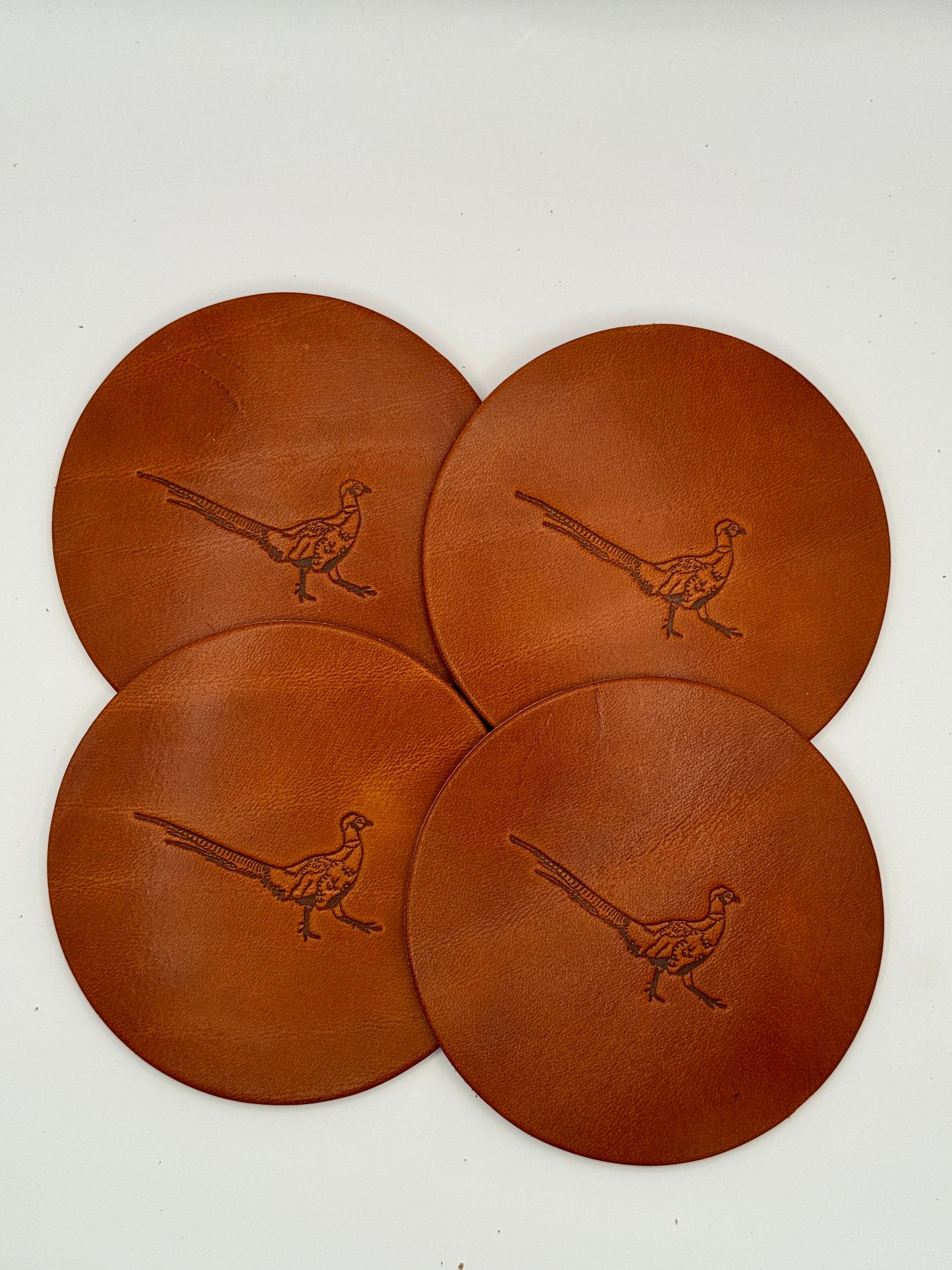 Leather Coaster Set - Upland