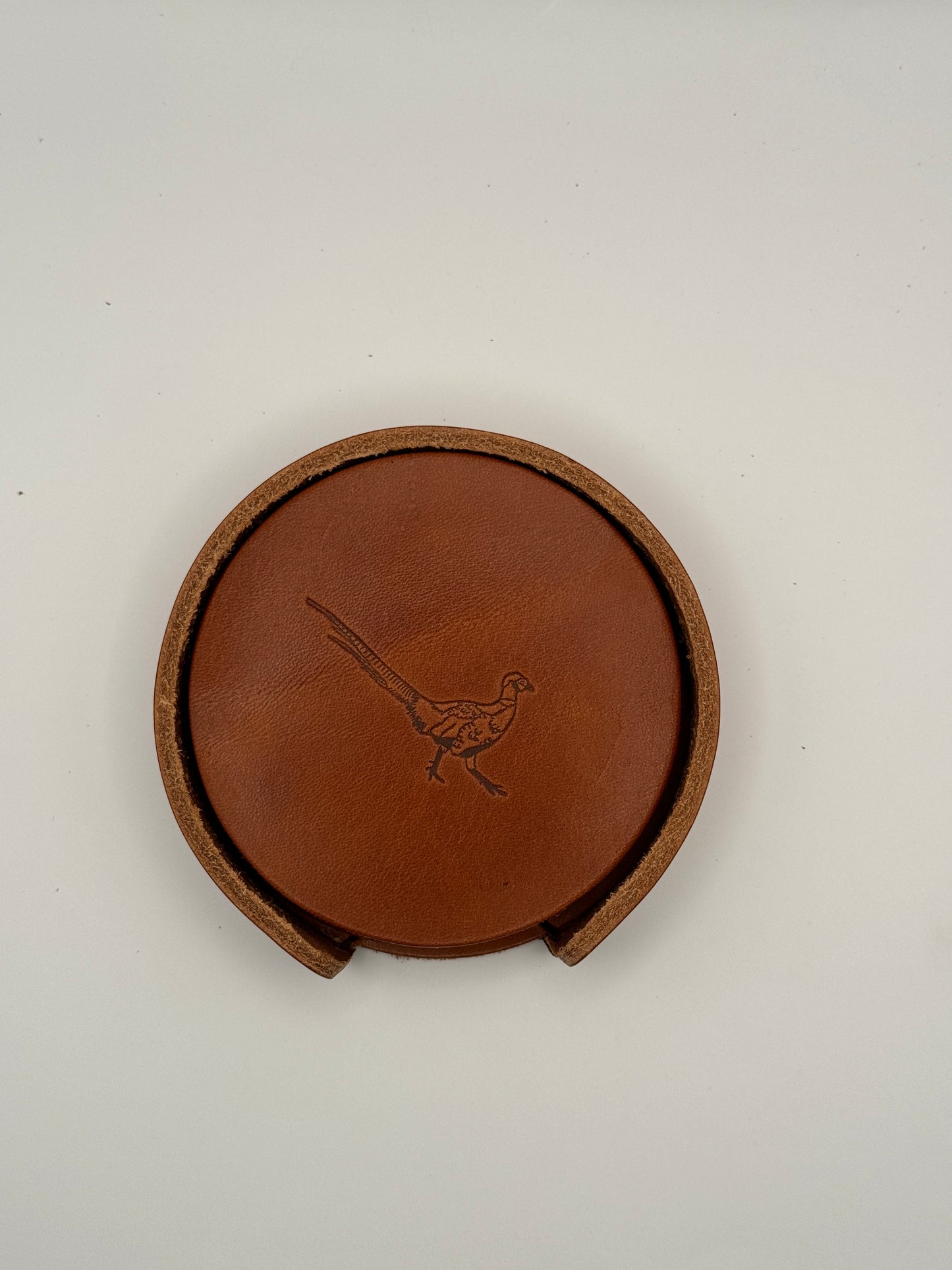 Leather Coaster Set - Upland