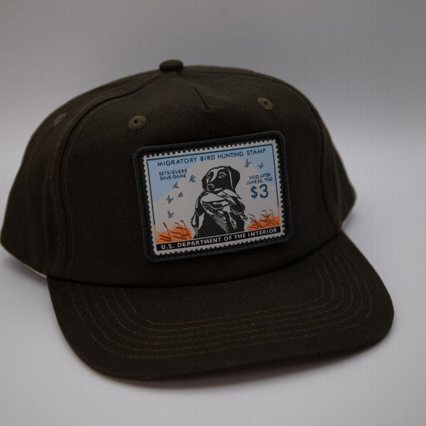 Duck Stamp Hat King Buck '59-'60 - Olive 5-Panel – Woodley Co