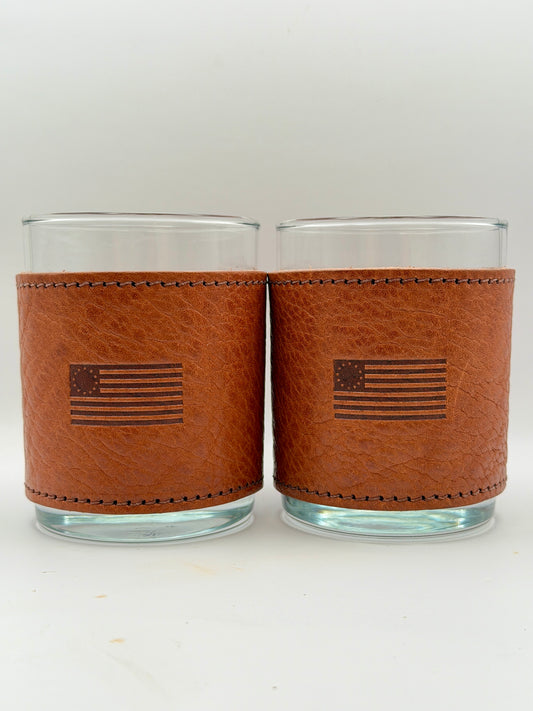 Rocks Glasses - Betsy Ross Flag
