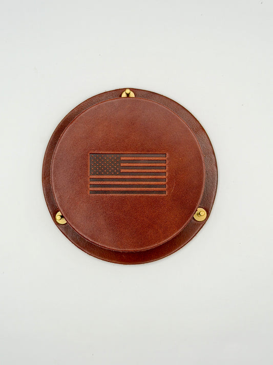Leather Coaster Set - Betsy Ross Flag