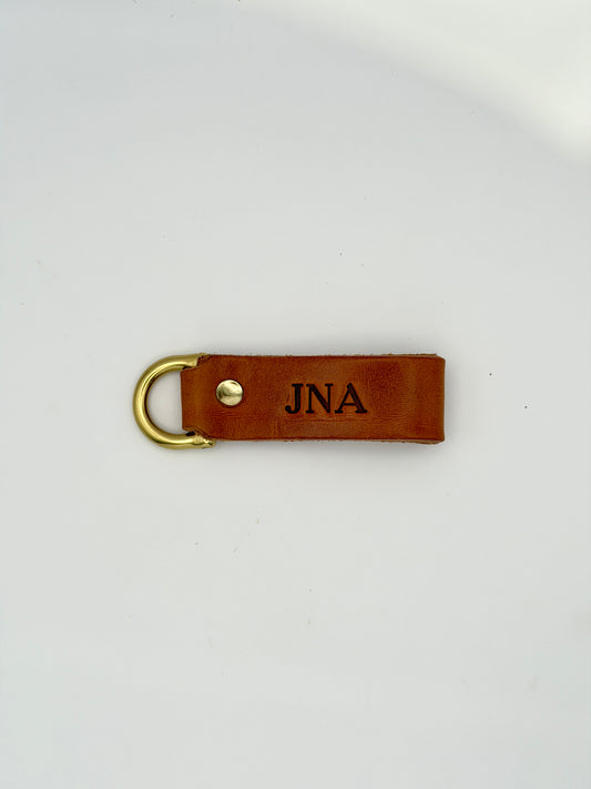 Leather Key Fob - Plain or Monogram