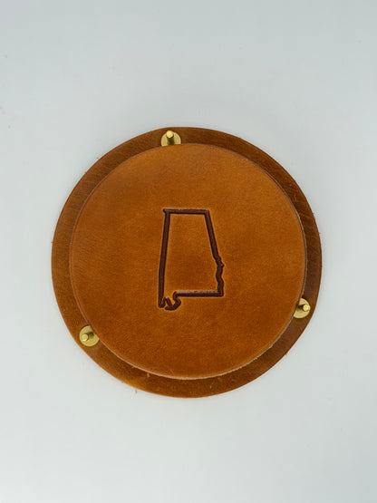 Leather Coaster Set - States