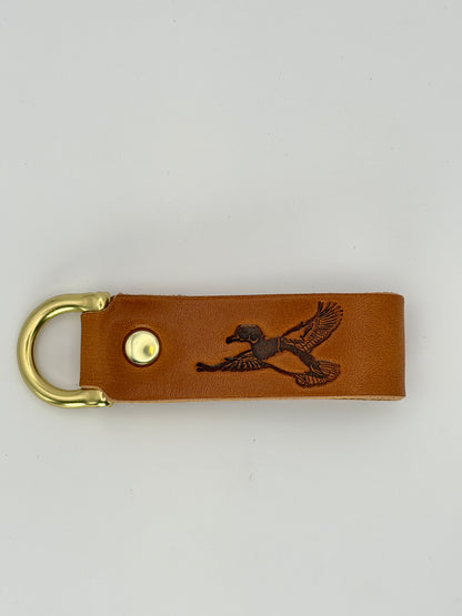 Leather Key Fob - Ducks