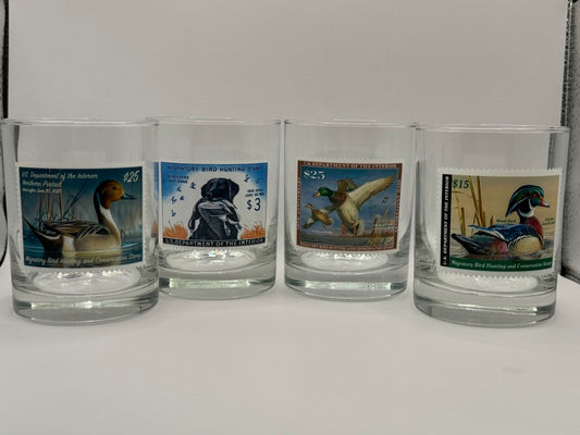 Duck Stamp Rocks Glasses