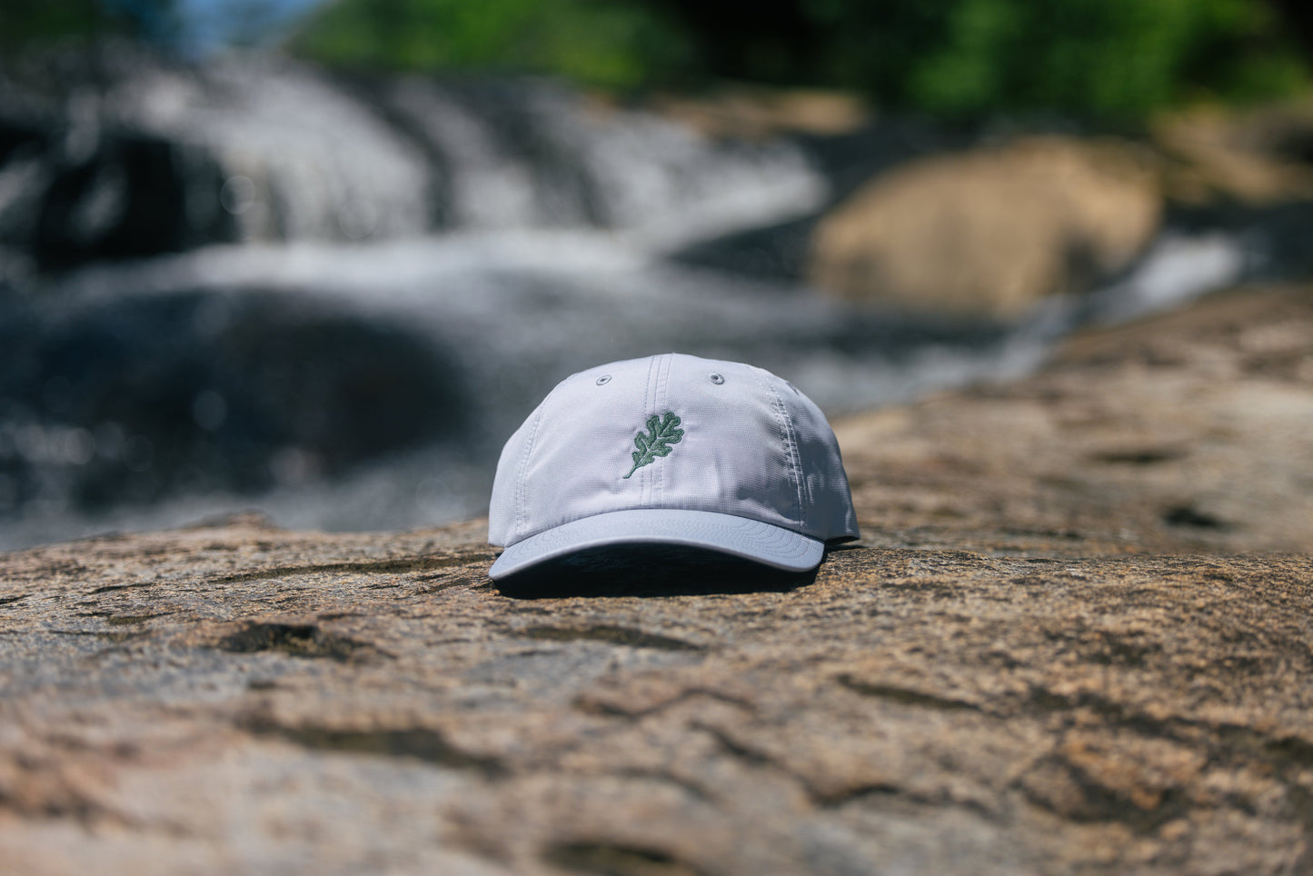 Woodley Co Leaf Logo Hat - Grey Dri-Fit