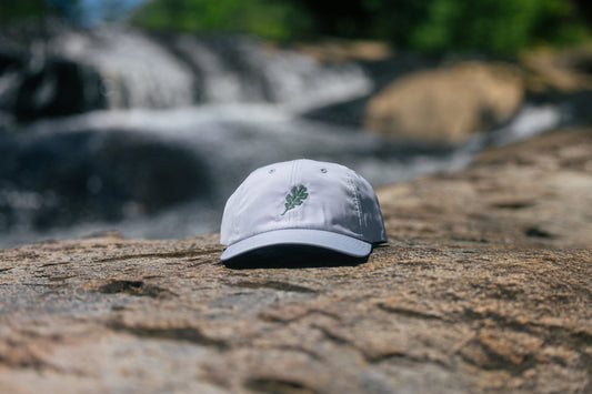 Woodley Co Leaf Logo Hat - Grey Dri-Fit