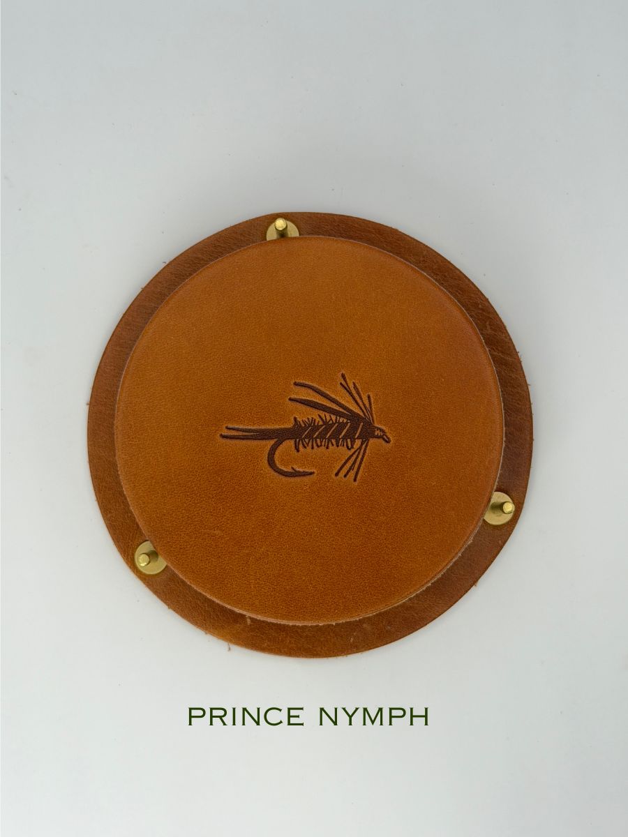 Leather Coaster Set - Flies